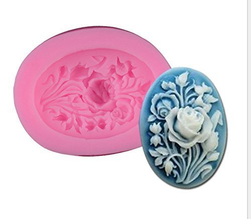 HUAL Continental Oval Flowers Diy Fondant Cake Mold