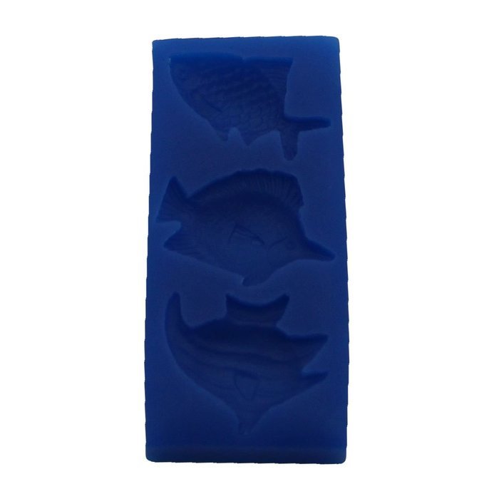 First Impressions Molds SC126 Silicone Mold, Mini Fish Trio N2