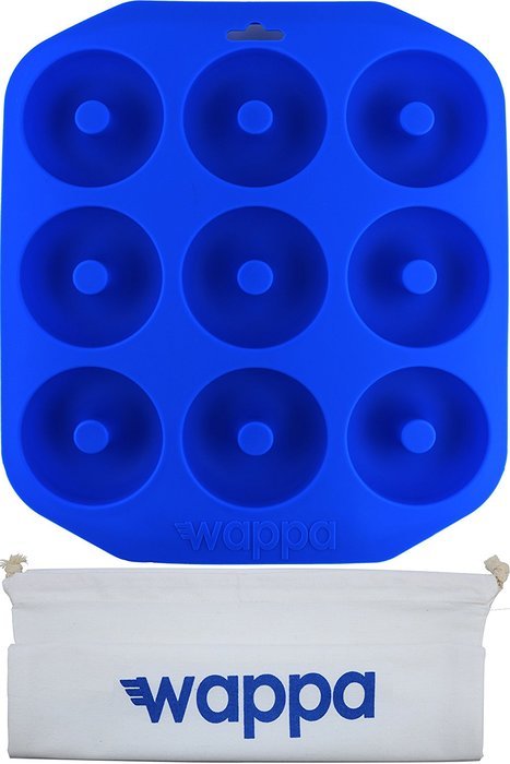 Large Donut Pan &ndash; Non-stick Silicone Donut Mold Made Of Heavy Duty, Heat Resistant Material To Bake 9 Full Size... N9