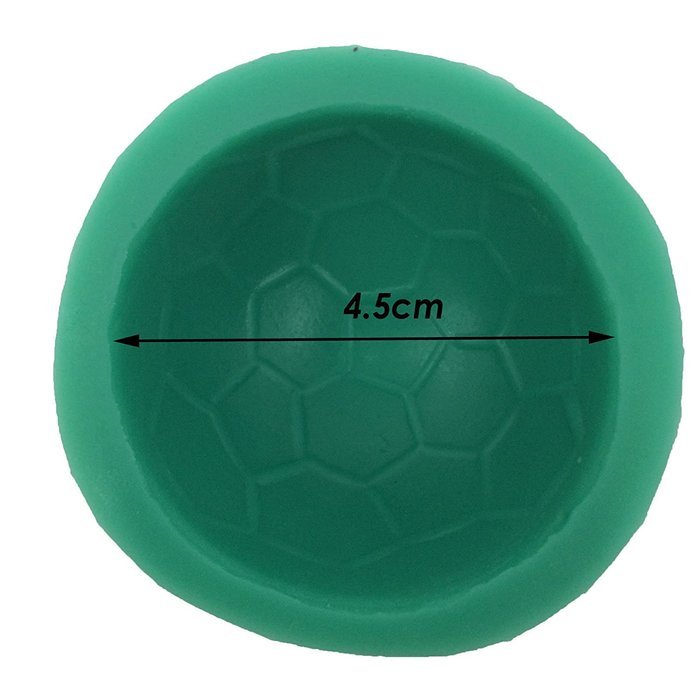 Funshowcase Soccer Ball Candy Mold for Fondant, Chocolate, Cupcake, Cake Decoration, Polymer Clay Crafting Projects