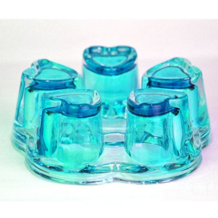 Aamina Crystal Teapot Heating Base Glass Teapot Warmer In Heart Shape Heat Resistant for Heating Tea or Beverages... N18