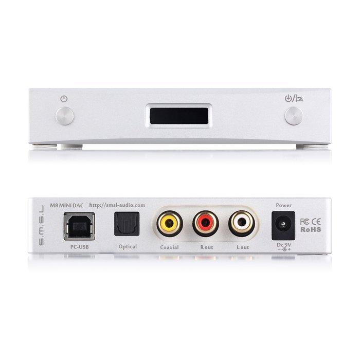 SMSL M8 ES9018 24Bit/384KHz DSD DAC Optical Coaxial XMOS USB Asynchronous decoder N6