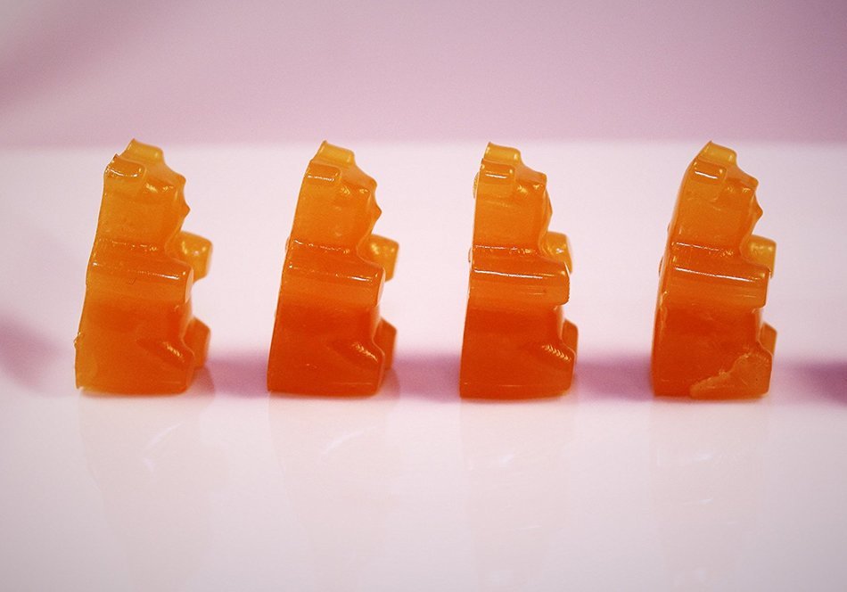 Looking for a Bigger Gummy Bear Mold? 2 PACK of 28 Cavity Silicone Bear Molds by The Kitchen Fix - Make Healthy... N4