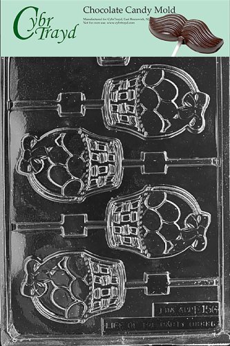 Cybrtrayd E156 Basket of Eggs Lolly Easter Chocolate/Candy Mold