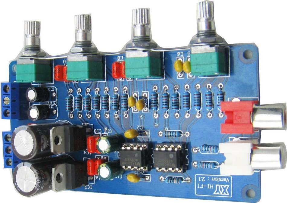 Yeeco Pre-amp Volume Control Board Tone Finished Board Kit 10 Times Dual AC 15V Original HIFI Tone Adjustment... N5