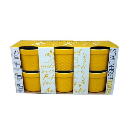Home Essentials 4oz Mini Ramekins, Set of 6
