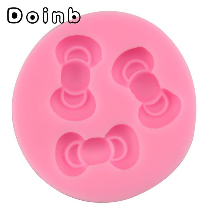Doinb Jewel Butterfly Knot Bowknot Fondant Silicone Molds Outer Size 9.5x6x1.5CM GJM-1773 FDA N26