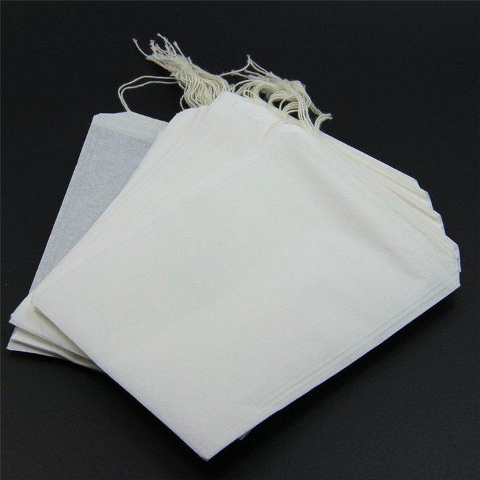 Y&Y Star 100pcs Disposable Tea Filter Bags Disposable String Drawstring for Loose Tea, 2.16x2.8inch (100pcs 2.16x2.8inch) N7