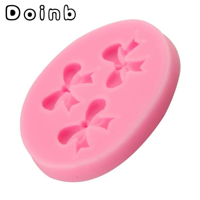 Doinb Jewel Butterfly Knot Bowknot Fondant Silicone Molds Outer Size 9.5x6x1.5CM GJM-1773 FDA N30