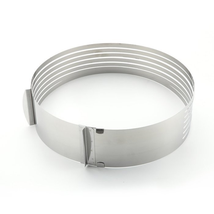Kalrede Retractable Stainless Steel Circle Mousse Ring Baking Tool Set of 2(16-20cm,24-30cm) N2