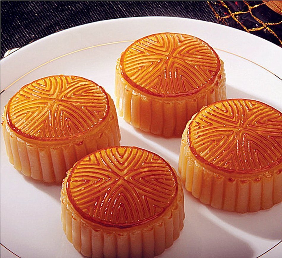 Benran Traditional Mid-autumn Festival DIY Decoration Hand Press Moon Cake Cutter Mold Set (Circular Flower Stamp... N4