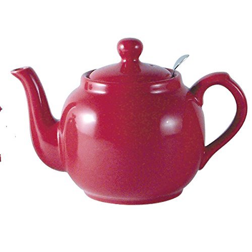 Dexam Globe London Pottery Farmhouse 2 Cup Filter Teapot in Rose Pink 17272204