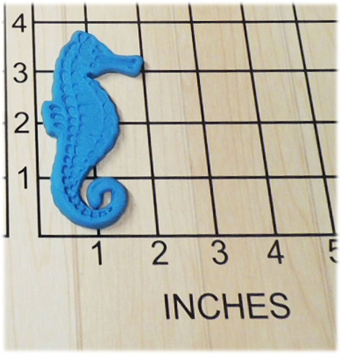 Seahorse Shaped Fondant Cookie Cutter and Stamp #1143