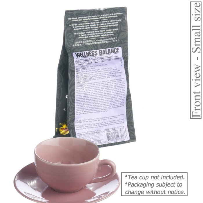 Metropolitan Tea 50 Count Pyramid Shaped Teabags, Balance N3