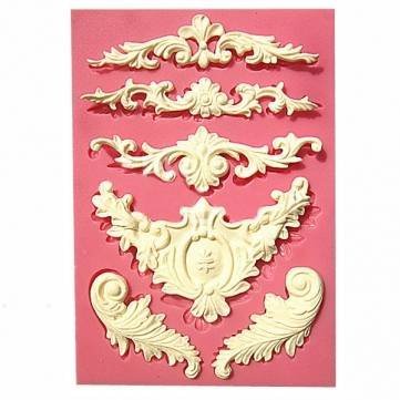 UR Bakeware Silicone Sculpted Flower Lace Mould Candy Jello 3D Cake Mold N4