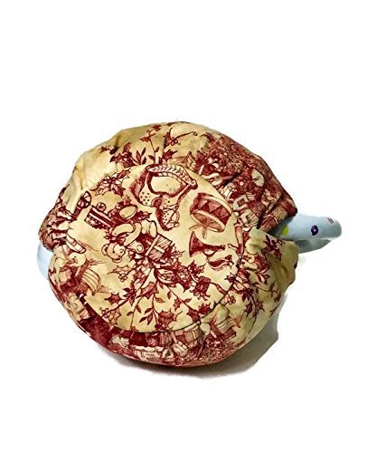 Teapot Cozy with Redwork Santa and Pine trees on Ecru for a 5-8 cup #228 N4
