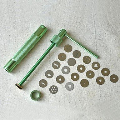 Y&XL&H 20Discs Sugarcraft Tool Sugar Paste Extruder For Clay Fimo Craft Gun Cake Sculpture Decoration N3