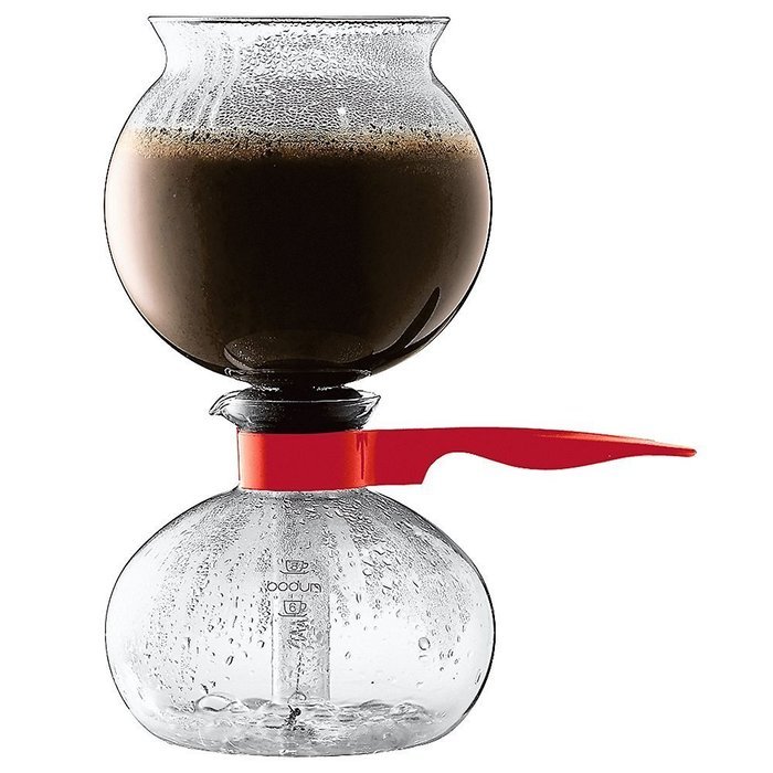 Bodum Pebo (Formerly Santos) Vacuum 8-Cup Coffeemaker 1.0L (34Oz) Red