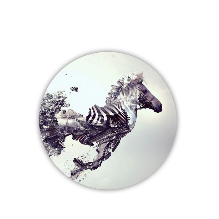 Generic Made By Mdf Coaster With Zebra Specificity N7