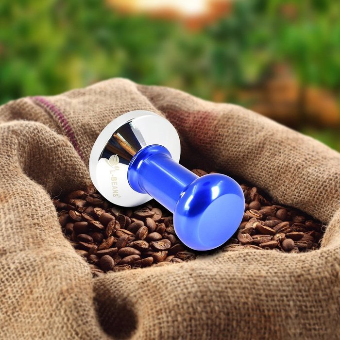 Coffee Tamper Machine,DLAND 51mm Diameter Stainless Steel Flat Base Grip Handle Bean Barista Espresso Tamper pressure... N8