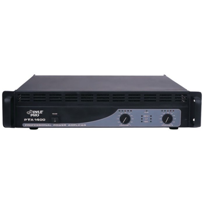 Pyle Pro PTA1400 2 A/B Bridgeable 1400W Professional Power Amplifier Consumer Electronics