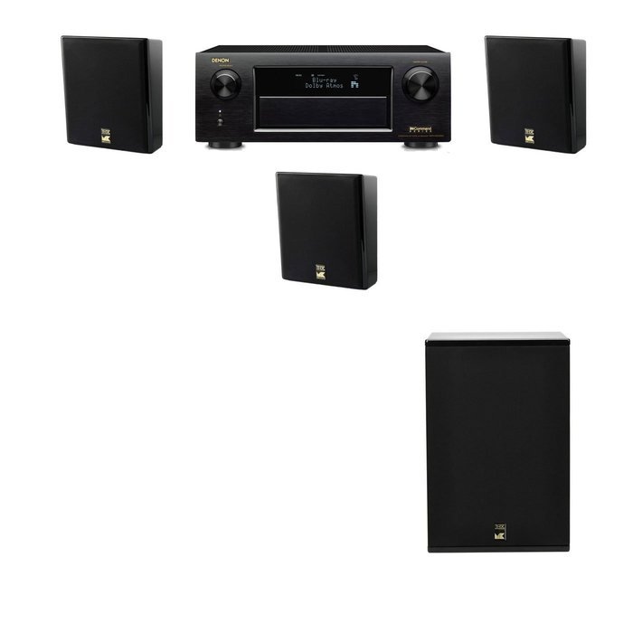 M&K Sound MP150II Wall Mounted Loudspeaker 3.1 X12 Denon AVR-X5200W