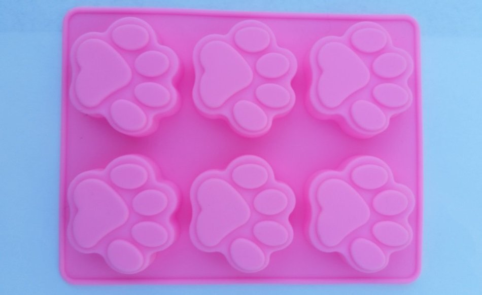 Dog Paw Baking Molds | Silicone Cake Molds For Dog Treats | Cake Decorating Supplies | Cookie Molds | Candy Molds... N6