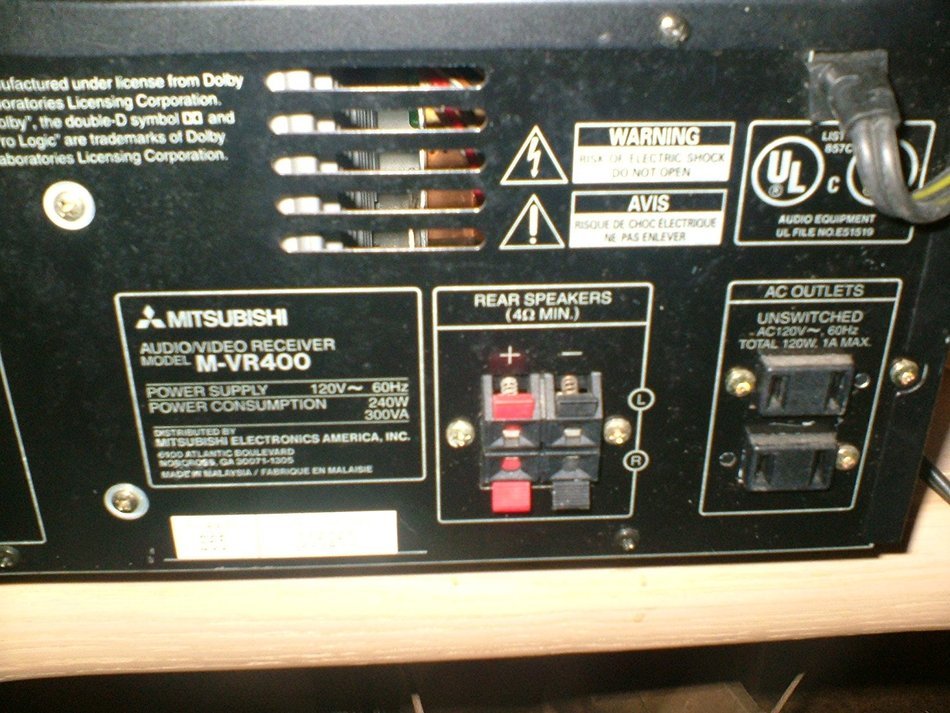 MITSUBISHI RECEIVER M-VR400 WITH ORIGINAL REMOTE N7