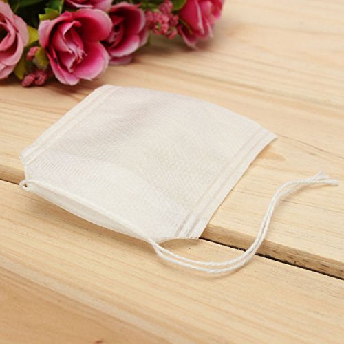 "100Pcs Non-woven Fabric String Seal Tea Bag Filter Empty" shopping N6
