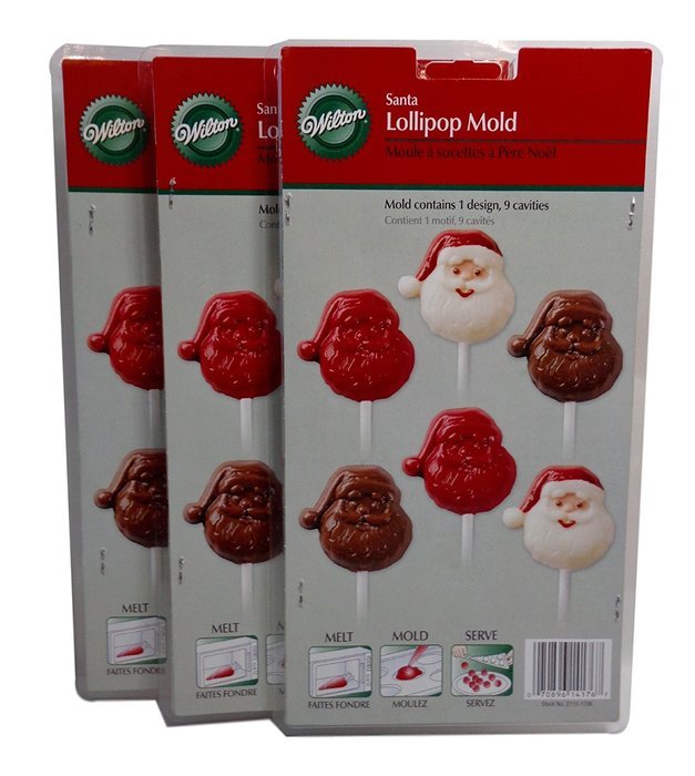 Bulk Buy: Wilton Santa Claus Lollipop Mold, Pack of (3) N2