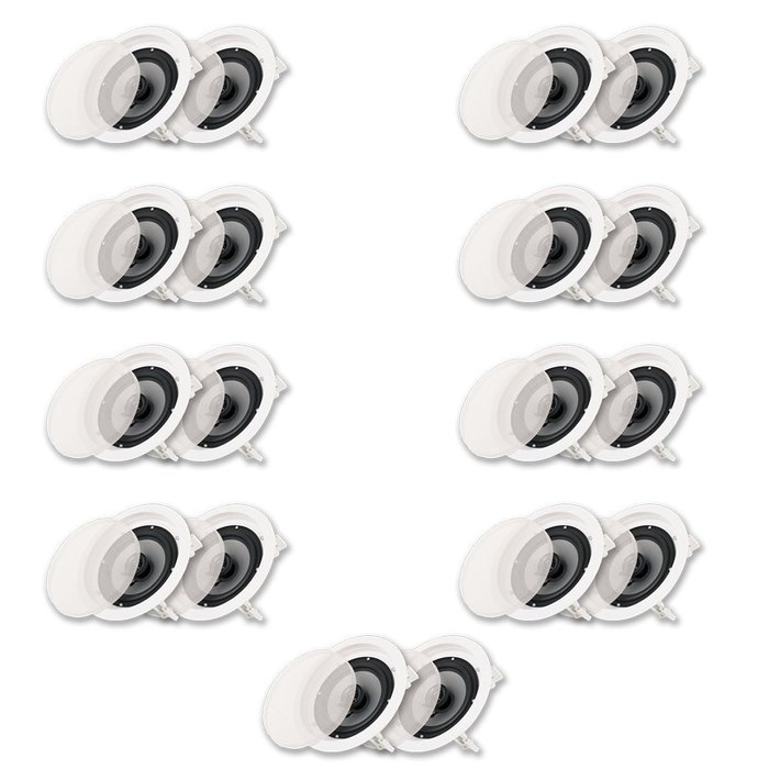Acoustic Audio CS-IC62 In Ceiling 6.5" Speaker 9 Pair Pack 2 Way Home 4500W CS-IC62-9PR