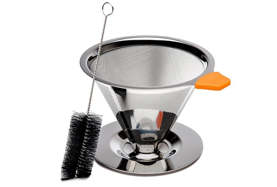 BEST CONE COFFEE LOVERS FILTERS for Premium Taste & Smell, BONUS Brush, Perfect Filter for Camping, Work, & at... N7