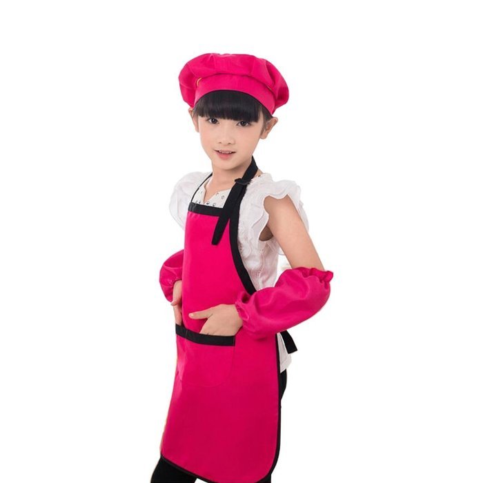 Generic Children's Artists Aprons - Kitchen, Classroom, Community Event, Crafts & Art Painting Activity (M, blue) N19