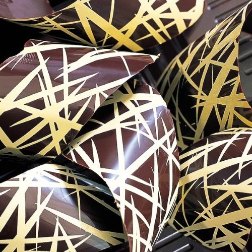 Chocolate Transfer Sheet: Thin Stripes, 15 Sheets N17