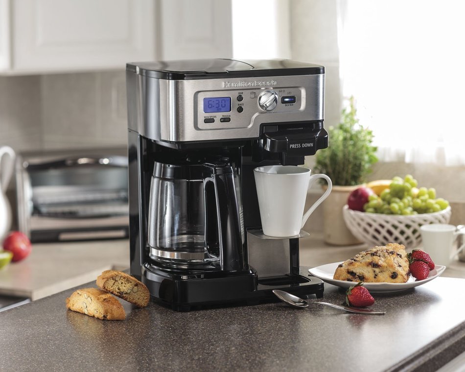 Hamilton Beach 49983 2Way FlexBrew Digital Single-12 Cup CoffeeMaker K ...