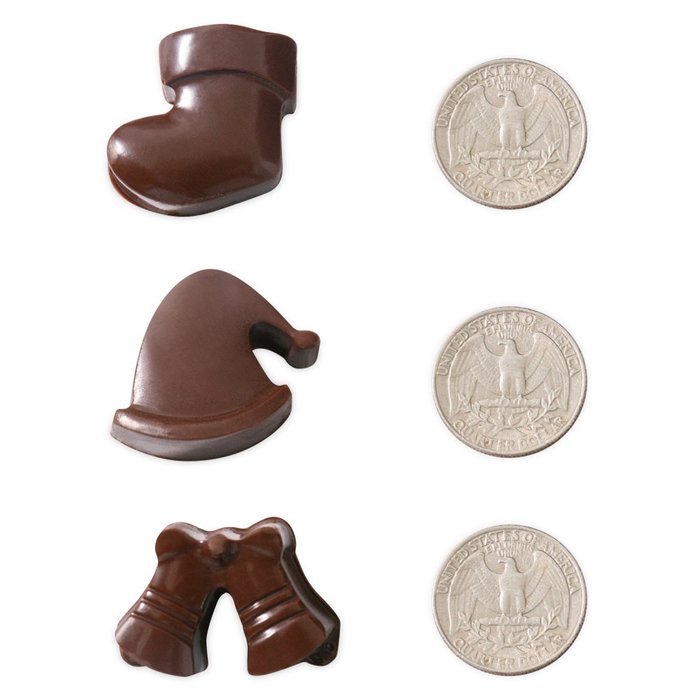 Candy Making Molds, 2PCS YYP [12 Cavity Christmas Hat Shape Mold] Silicone Candy Molds for Home Baking - Reusable... N3