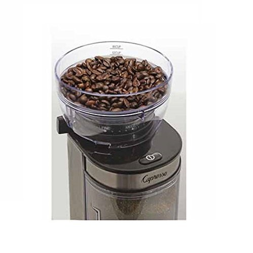 Capresso 595.05 Ceramic Burr Grinder, Stainless Steel N4