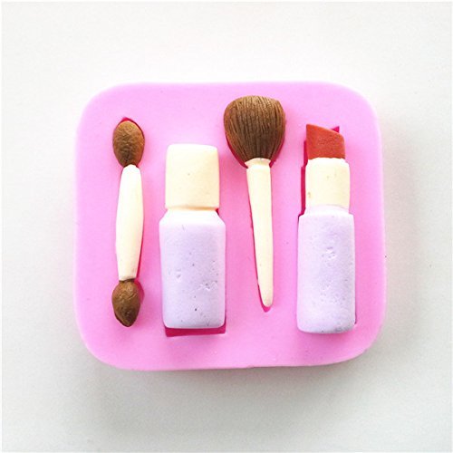 Wocuz W0632 Lipstick Eyebrow Pencil Makeup Shapes Silicone Mold Candy Molds Wedding Fondant Mold Decoration