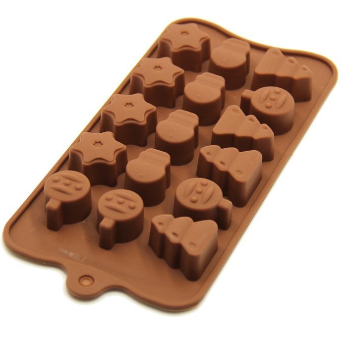 Topnew-candy Silicone Chrismas Style Candy Chocolate Gummy Mold