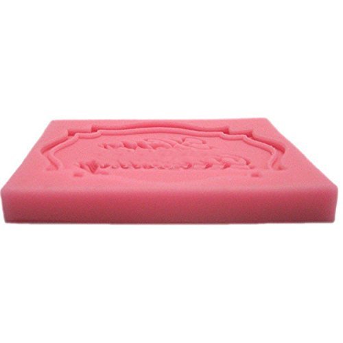 Genenic Lace Chocolate Fondant Mold Mould Cake Decorating Happy Birthday N2