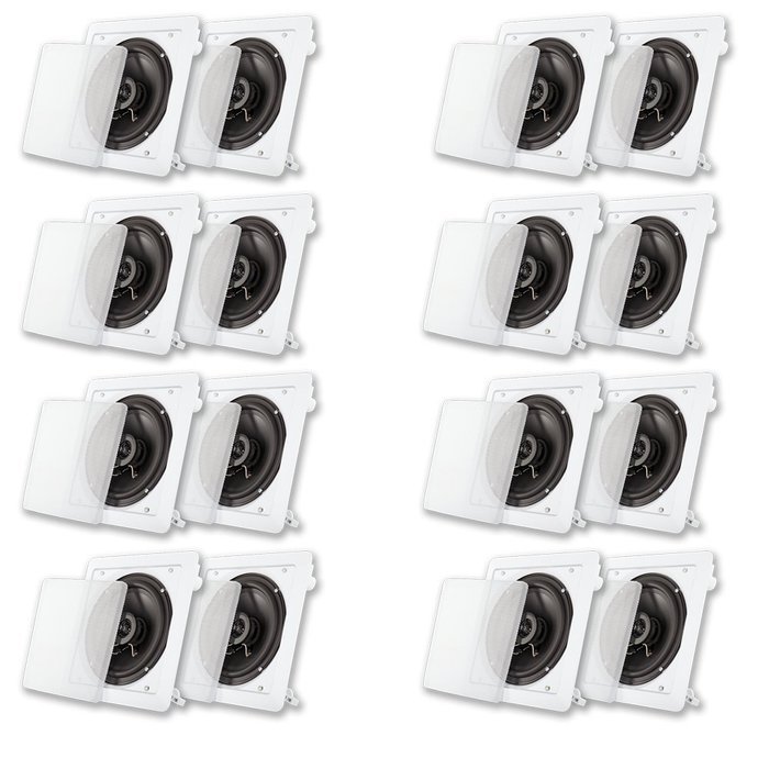 Acoustic Audio LC265i In Ceiling 6.5" Speaker 8 Pair Pack 4000W Home Theater LC265i-8PR