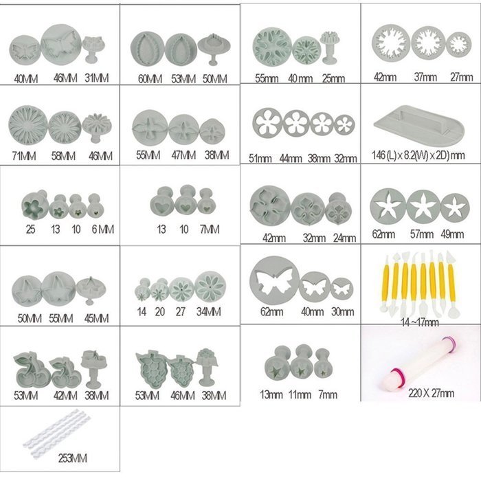 Voljee Cake Decration Tool Set By Catalina Fondant Cake Cutter Mold Sugarcraft Icing Decorating Flower Modelling...