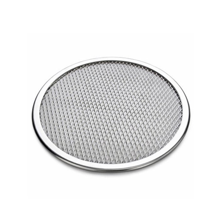 Aluminum Flat Mesh Pizza Screen Round Baking Tray Net Kitchen Tool #524948990525 (12 Inch) N2