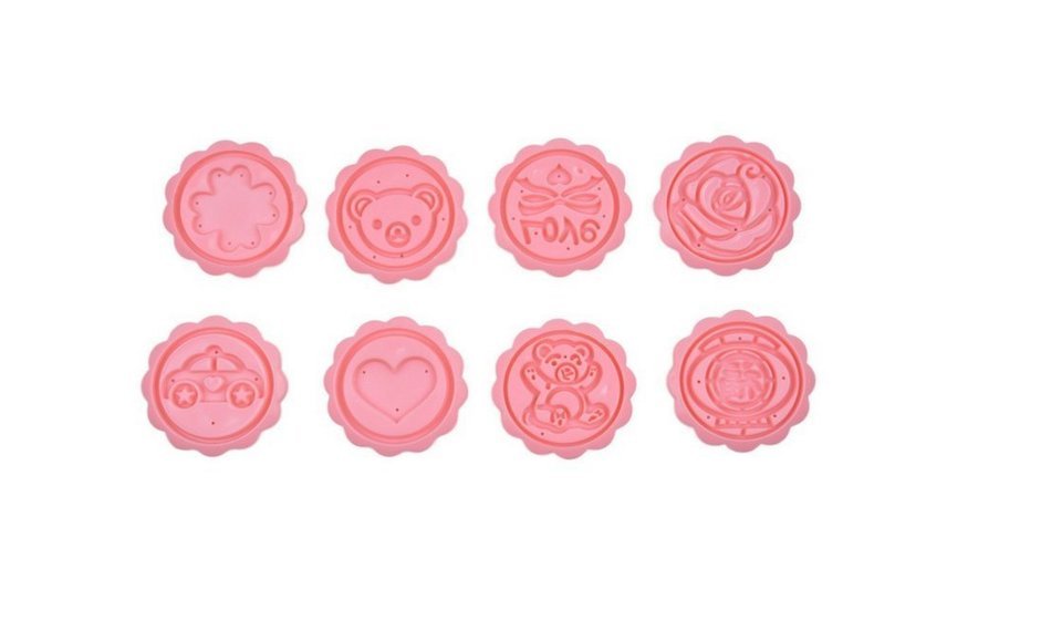 50g 8 Styles Hand Made ice Moon Cake Mooncake Decoration Mold Mould Flowers Round DIY Tools N4