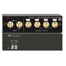 RDL RU-VDA4 NTSC/PAL Video Distribution Amplifier - BNC-by- RDL
