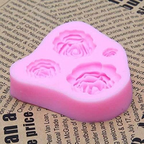 Generic Baking Chocolate Fondant Sugarcraft Mold Cake Decorating Rose Flower Mould N6