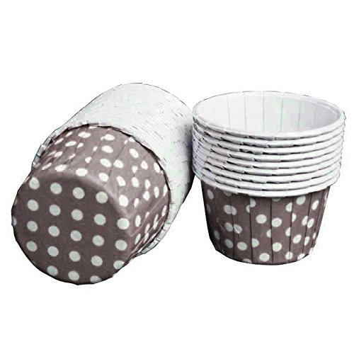 Mikey Store, New 50pcs High Temperature Resistant Baking Cakes Dot Bead Cups (Colorful) N7
