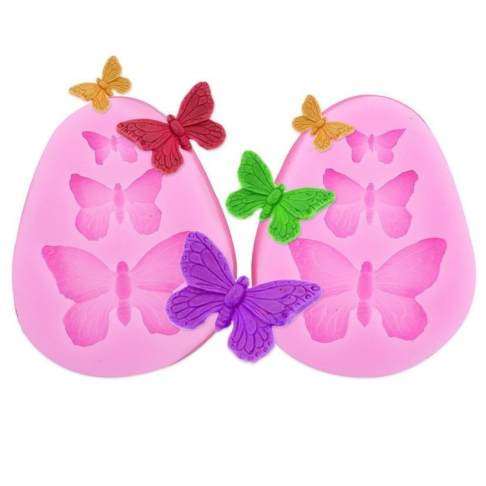 ETHAHE Butterfly Cake Decorating Molding Fondant Tools 2Pcs N3