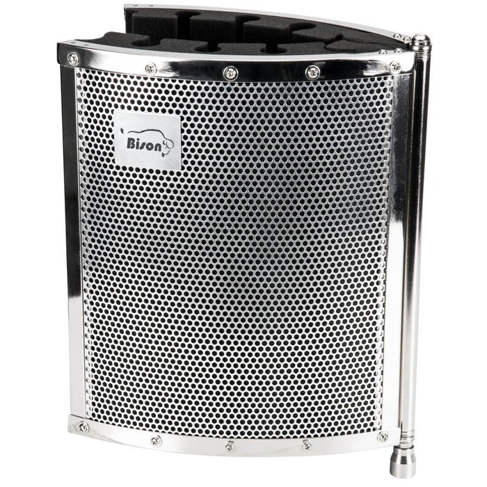 Bison Prosound Portable Sound Absorbing Vocal Booth Recording Panel - Stand Mount N3