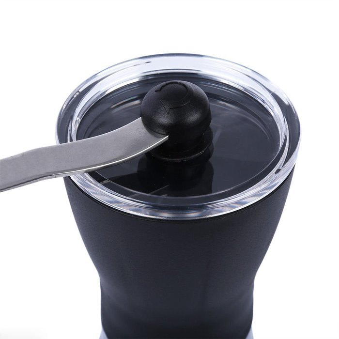 Slim Ceramic Burr Hand Crank Manual Coffee Grinder Bean Portable Mill New N5